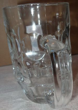 HK Bierglas Löwenbräu Freiburg 0,5l Bierseidel Bierkrug Trinkglas kaum gebraucht, sehr gut erhalten Bild 2