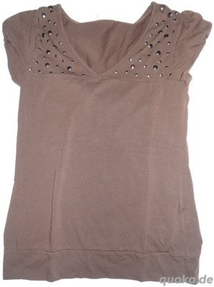 KG C&A Yessica T-Shirt ärmellos Braun Gr.S 95% Baumwolle Klidung  Damen kaum gebraucht gut erhalten