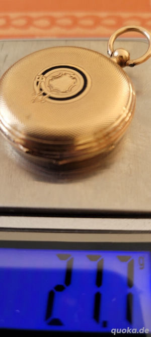  Taschenuhr Gold 585 14 K Montre gousset or pocket watch solid gold, 56 Zolotniki Bild 9