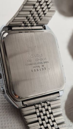  Casio C-801 Vintage Calculator LCD Watch Japan REPAIR or SPARE PARTS Bild 7