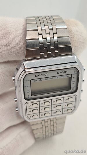  Casio C-801 Vintage Calculator LCD Watch Japan REPAIR or SPARE PARTS Bild 4
