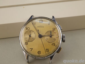  ANGELUS Chronograph cal. REVISION NÖTIG Vintage Sammler Uhr Repair or parts