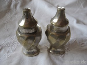 Pfeffer und Salz Streuer Vintage 1960 er Jahre Italien, Messing? 