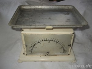 uralte Küchenwaage bis 3 kg Vintage Antik 60er Jahre