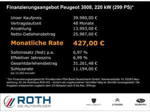 Peugeot 3008 Hybrid4 300 e-EAT8 GT Pack Schiebedach Bild 4