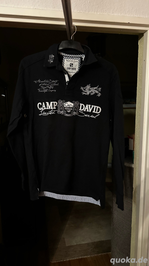 Herren Langarmige Poloshirt  CAMP DAVID  Gr.M 