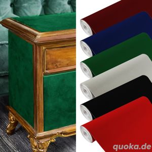 Klebefolie Velour Samt Alcantara Selbstklebend Stoff Velvet Flock Folie Tapete