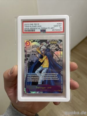  PSA 10 | One Piece OP05 English | Manga Rare | Trafalgar Law OP05-069 V.3