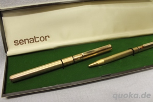 Senator hochwertige Schreibgarnitur Füller Kugelschreiber Füllfederhalter Vintage