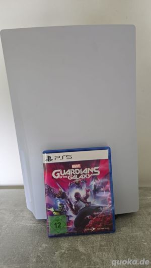  Sony PS5 Blu-Ray Edition Spielekonsole - Weiß Mit Guardians of the Galaxy Bild 6