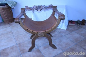 Stuhl Sessel Unikat Schreinerarbeit Fischerkönig Massiv Eiche Angler Unikat