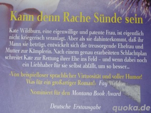 BT Goldmann Barbara Else Kann denn Rache Sünde sein Roman gut erhalten Taschenbuch  Bild 2