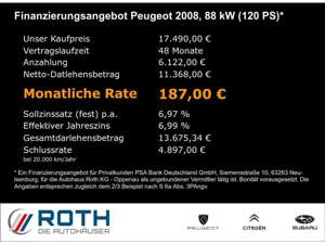 Peugeot 2008 BlueHDi 120 EAT6 Black Edition Panorama Dyn. Kurve Bild 2