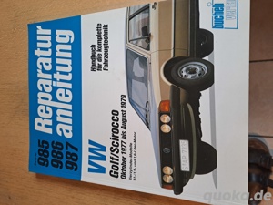 Reparaturanleitung Golf Scirocco (OKT 1977- August 1997) 1100 bis 1600ccm)