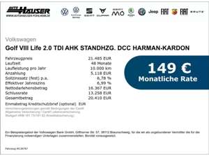 Volkswagen Golf VIII Life 2.0 TDI AHK STANDHZG. DCC HARMAN-KARDON Bild 5