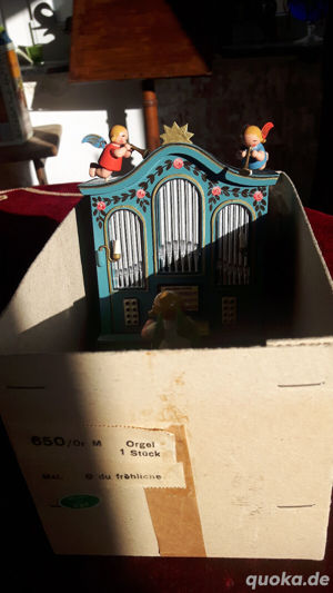 wendt und kühn engel Spieluhr alt Orgel " oh du fröhliche" Bild 7
