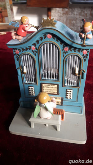 wendt und kühn engel Spieluhr alt Orgel " oh du fröhliche" Bild 2