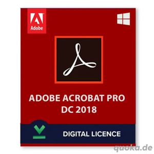 Adobe Acrobat Pro 2018 (PC) 1 Device - Adobe Key - GLOBAL 