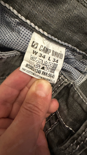 Herren Jeans  CAMP DAVID  W34 L34, Wie Neu Bild 8