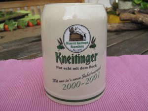 Bierkrug 0,5l Bayern Niederbayern, Brauerei Kneitinger Regensburg, seit 1530 Bild 1