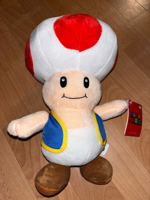 Super Mario Toad 30cm Plüschtier NEU