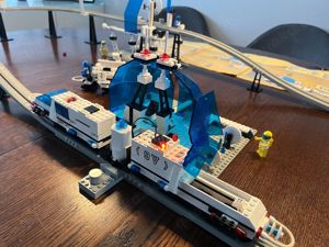  Lego 6990 monorail inkl. Bauanleitung - Motor OK, Zustand bespielt aber gut Bild 2