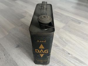  Oldtimer Blechdose Aseol Auto Oel, original aus den 30 er Jahren, Zeitz Bild 3