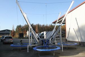 Bungee Trampolin Anlage - 4 Sprungplätze - neu 