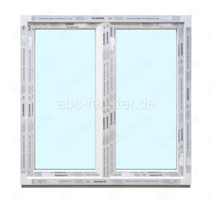 Kunststofffenster, neu auf Lager abholbar 140x140 cm 2-flg. Bild 1