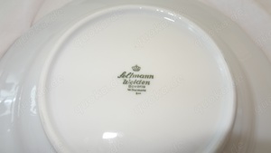 CM8 Seltmann Weiden Speiseteller Suppenteller alt Porzellan weiß Goldrand   22,8 cm Teller  Bild 3