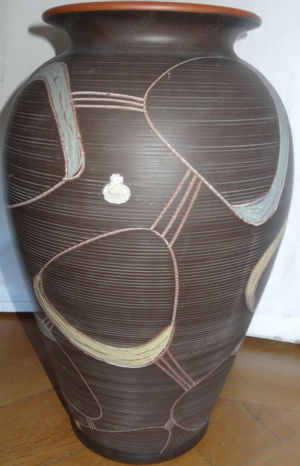 DR ESR SAWA foreign Keramik Bodenvase Vase Blumenvase älter groß  15,3 26,5 H40 Dekoration 
