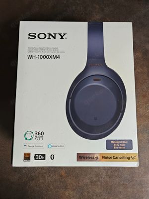 Sony WH-1000XM4 Kabellose Noise Cancelling Kopfhörer Schwarz Bild 1