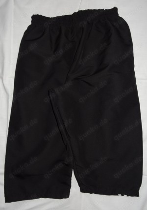 KP Sporthose Gr 36 100%Baumwolle schwarz weiße Streifen Länge 68 kaum getragen Damen Kleidung Bild 3