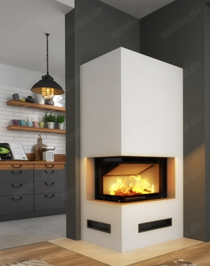 Kaminbausatz IMPERIAL MEDIUM s Smart 2LXLTh 6,5KW Kamin Panorama L-Kamin L-Form Hajduk LDF-Kamine