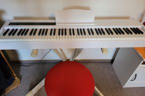 Neues E- Piano  Keyboard, weiss Bild 2