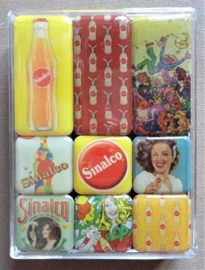 Magnet-Set, Sinalco Getränke, 9 Kühlschrankmagnete, Nostalgic Art, Neu, OVP Bild 3