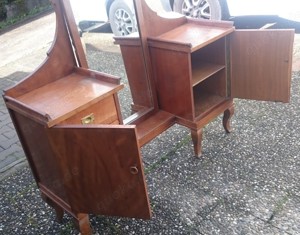 Schminktisch mit Spiegel, Biedermeier Bild 3