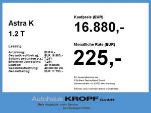 Opel Astra K 1.2 T DAB,Sitzheizung,Lenkradheizung,USB Bild 4