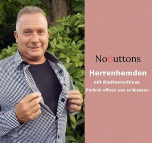 Herrenhemden met Klettverschluss. Einfach offnen und schliessen