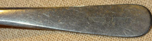 E BSW Speiselöffel Suppenlöffel älter Edelstahl rostfrei 19,5x1,9 4,2x6,5 gut erhalten Alt Löffel Be Bild 3