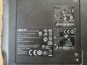 Acer Ferrari One 200 series Laptop Notebook PC inkl. Ladekabel... Bild 3