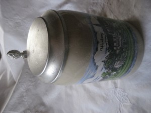 Bierkrug mit Zinndeckel, Bild Warburg, 0,5 Liter, Sammlerkrug, Krug Sammler 