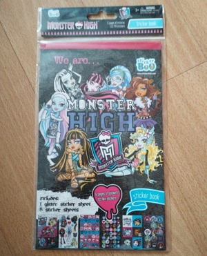 Stickeralbum: Monster High inkl. Glitzersticker