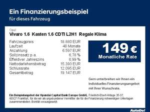 Opel Vivaro 1.6  Kasten 1.6 CDTI L2H1  Regale Klima Bild 2