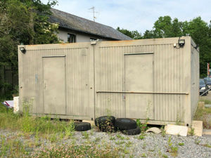 Doppelter Bürocontainer, Wohncontainer