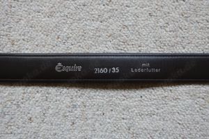 Esquire 2160 35 Ledergürtel mit Lederfutter dunkelbraun 112 cm, 3,4 cm Bild 8