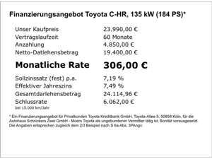 Toyota C-HR 2.0 Hybrid  Team Deutschland+NAV+LED !! Bild 4