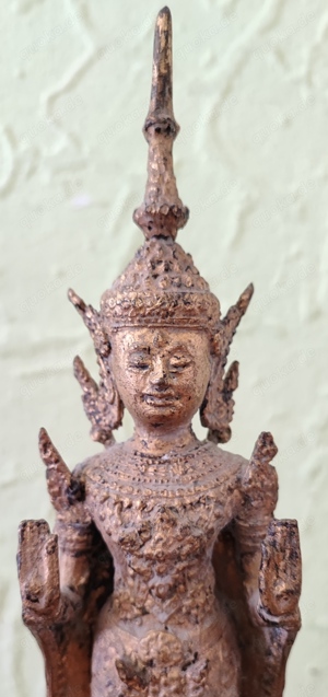 Antike Rattanakosin Buddha Thailand spät 19 Jhd Bild 1
