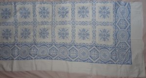TWK Tischdecke schöne alte Decke 132x160 Baumwolle fürs Alter sehr gut erhalten Dekoration Tischwäsc Bild 6