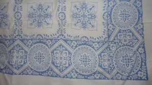 TWK Tischdecke schöne alte Decke 132x160 Baumwolle fürs Alter sehr gut erhalten Dekoration Tischwäsc Bild 7